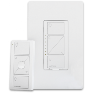 The Caseta Wireless In-Wall Dimmer and Pico Remote Control Kit - P-PKG1W-WH-C